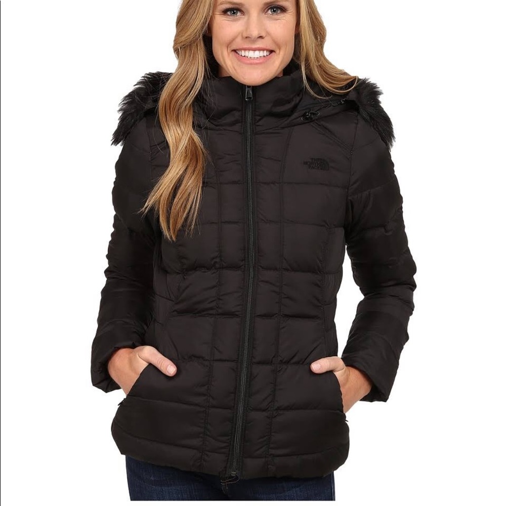 North face down hooded Gotham jacket